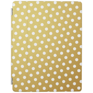 Gold Polka Dot Pattern iPad Case