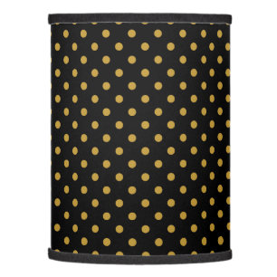 Gold Polka Dot Pattern Lamp Shade