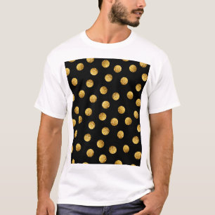 Gold Polka Dot: Sparkling Seamless. T-Shirt