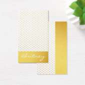 Gold polka dots and monogram - custom (Desk)