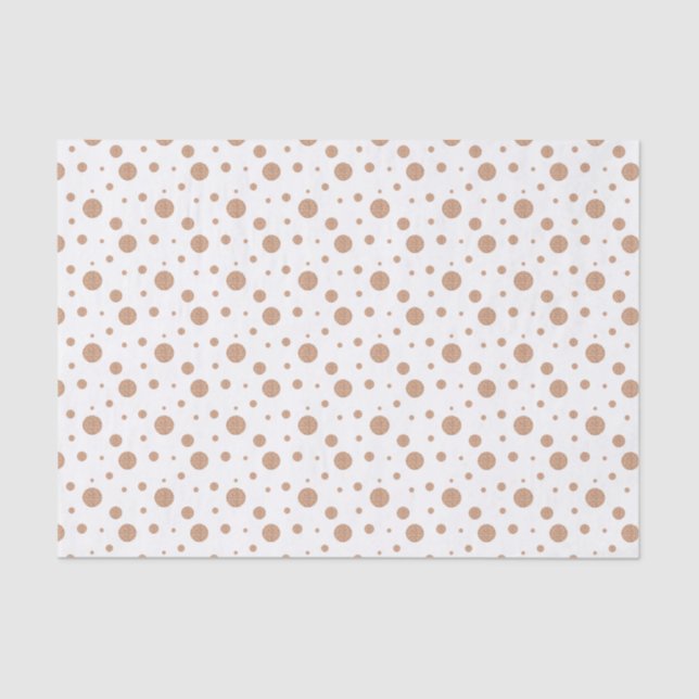 Gold polka dots napkins tissue paper (Front)