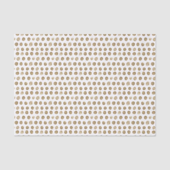 Gold Polka Dots Tissue Paper (Front)