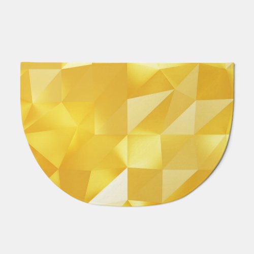 Gold Polygon 3D Abstract Background Doormat
