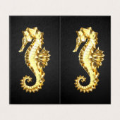 Gold Polygonal Seahorse (Outside Unfolded)
