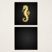 Gold Polygonal Seahorse (Front & Back)