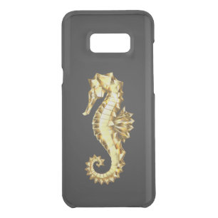 Gold Polygonal Seahorse Uncommon Samsung Galaxy S8+ Case