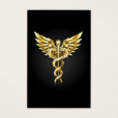 Gold Polygonal Symbol Caduceus (Front)