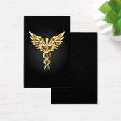 Gold Polygonal Symbol Caduceus (Desk)