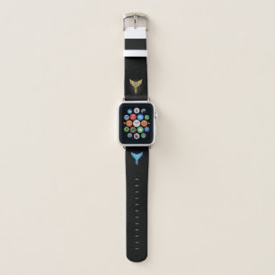 Gold Polygonal Symbol Caduceus Apple Watch Band