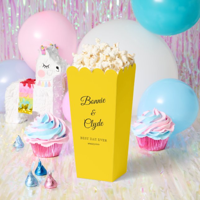 Gold Popcorn Favor Box for Elegant Celebrations (Party)