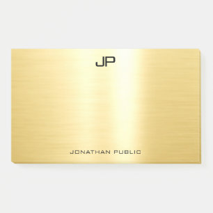 Gold Popular Template Modern Professional Elegant Post-it Notes