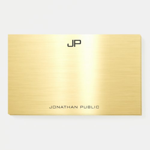 Gold Popular Template Modern Professional Elegant Post_it Notes