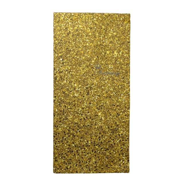 gold powder cloth napkin (Half Fold)