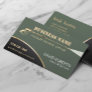 Gold Power Washer Pressure Washing Green Cleaning Business Card