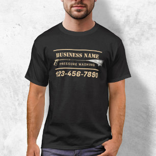 Gold Power Washer Pressure Washing House Cleaning T-Shirt