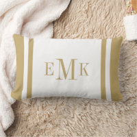 Gold Preppy Ribbon Dots Custom Monogram