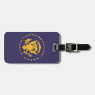 Gold Presidential Seal on Blue Ground Luggage Tag