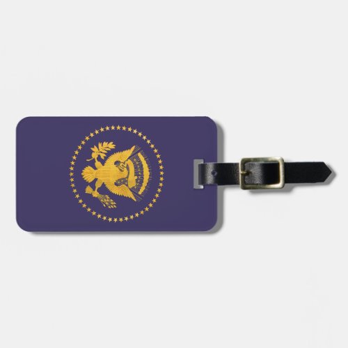 Gold Presidential Seal on Blue Ground Luggage Tag