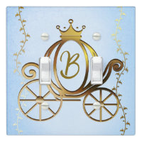 Gold Princess Carriage Blue Storybook Princess