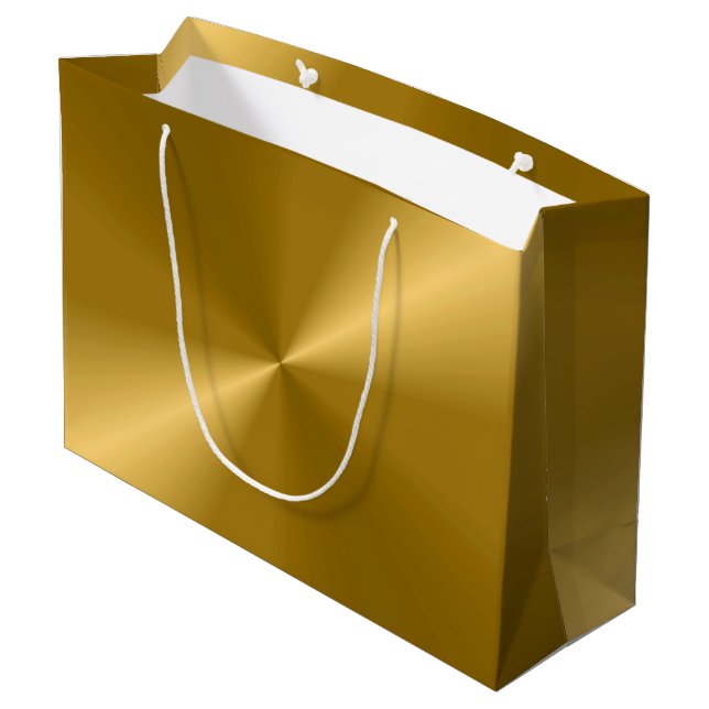 Gold Print Gift Bag (Back Angled)