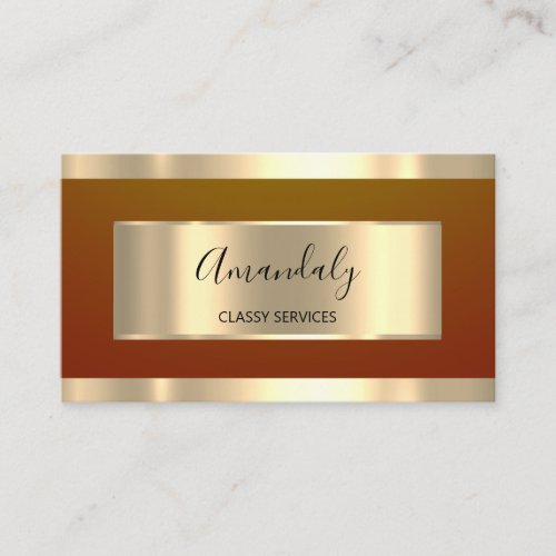 Gold Professional Consulting Dusty Meadow Business Card