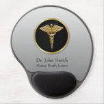 Gold Professional Medical Caduceus Gel Mouse Pad at Zazzle