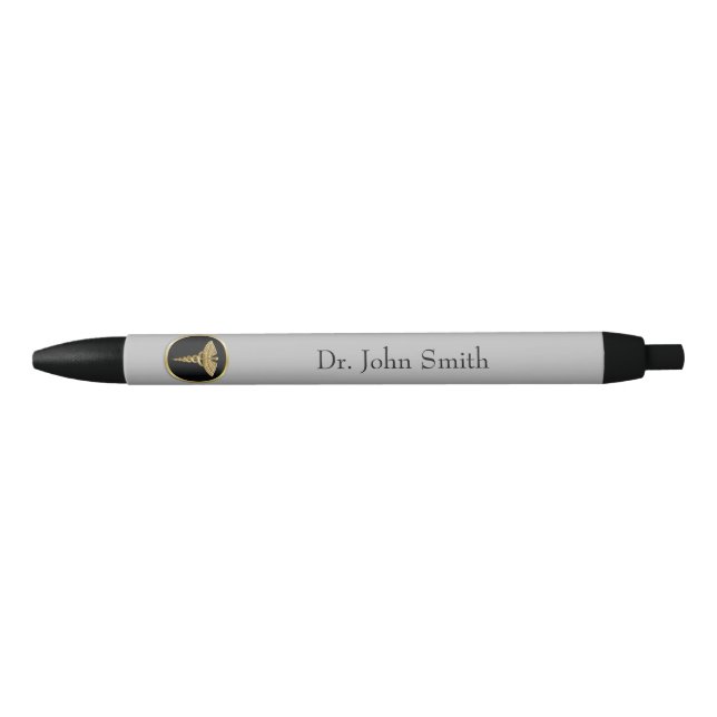 Gold Professional Medical Caduceus Pen (Front)