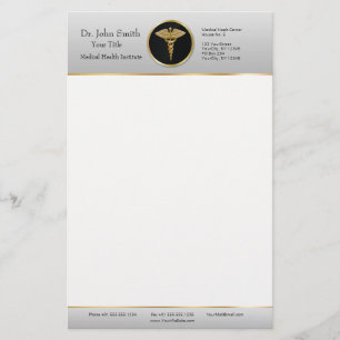 Gold Professional Medical Caduceus - Stationery