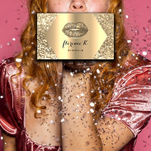 Gold Professional Permanent Makeup Artist VIP Business Card