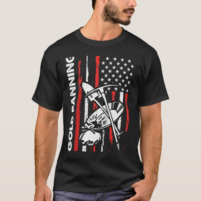 Gold Prospector  Gold Miner Digger Treasure Huntin T-Shirt (Front)