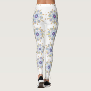 Gold, purple, and blue Captivating Leggings