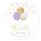 Gold & Purple Balloons | Party Favor Thank you