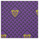 Gold/purple/black weave, diamond, Celtic heartknot Fabric