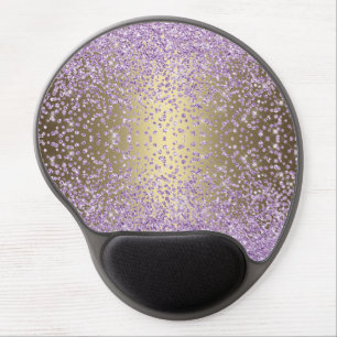 Gold Purple Crystal Sparkle Mousepad