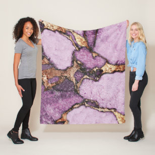 Purple Marbles Blankets & Throws | Zazzle
