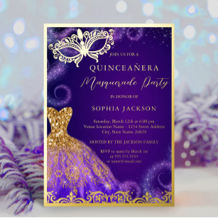 Masquerade Quinceañera Invitations & Invitation Templates | Zazzle Masquerade Quinceañera Invitations & Invitation Templates | Zazzle