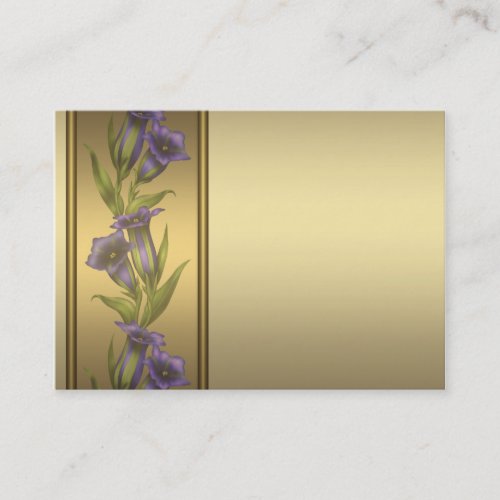 Gold Purple Violet Business Cards