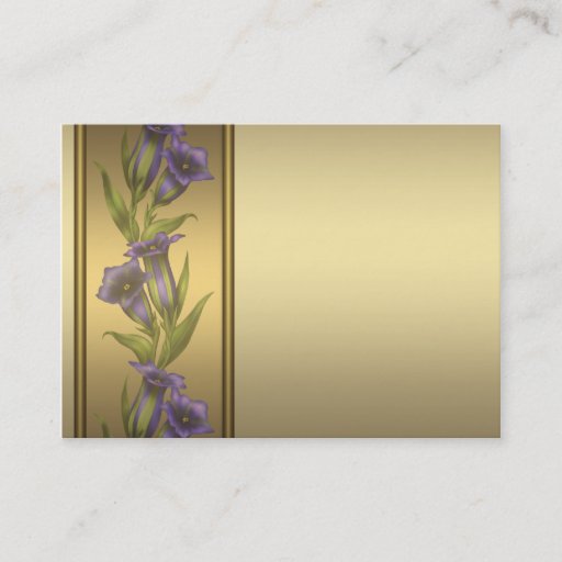 Customizable Gold Purple Violet Business Cards