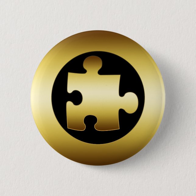 GOLD PUZZLE PIECE BUTTON (Front)