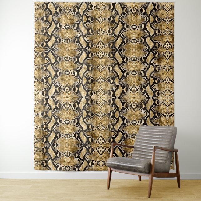 Gold Python Snakeskin Backdrop (In Situ)