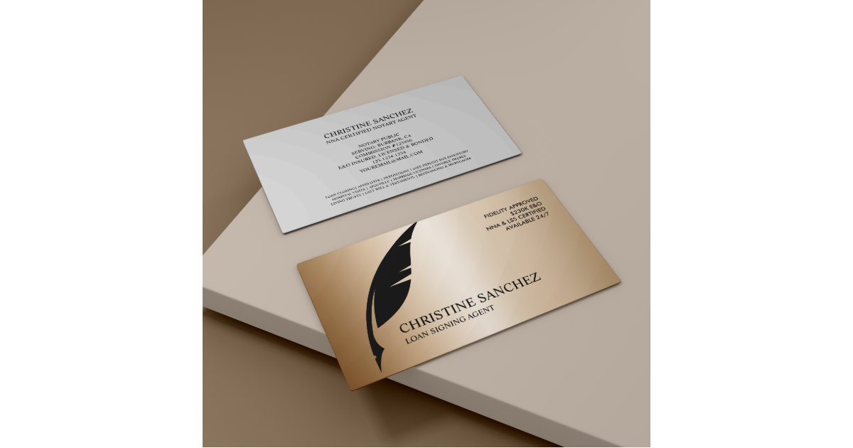 notary business cards