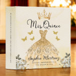 Gold Quinceanera Photo Album and Planner<br><div class="desc">Keep your quinceañera memories organized with the Gold Quinceañera Photo Album and Planner 3-Ring Binder. This elegant binder features a stunning gold design, perfect for storing your cherished photos and planning your big day. With its dual functionality, it serves as both a photo album and a comprehensive planner to track...</div>