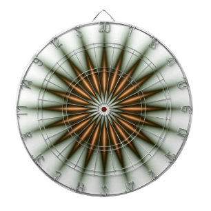 Gold Radiant Pattern Dart Board