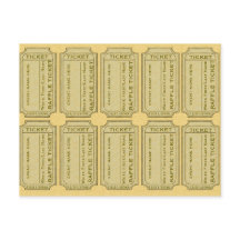 Gold Raffle Tickets