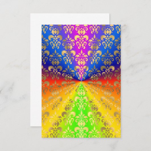 Gold rainbow damask (Front/Back)