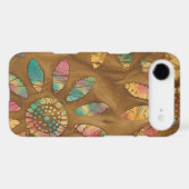 Gold Rainbow Pastels Daisy Flower Batik Case-Mate iPhone Case (Back (Horizontal))