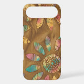 Gold Rainbow Pastels Daisy Flower Batik Case-Mate iPhone Case (Back)