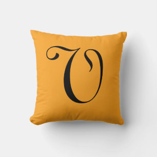 Gold (RAL 2007 Luminous Bright Orange) Throw Pillow