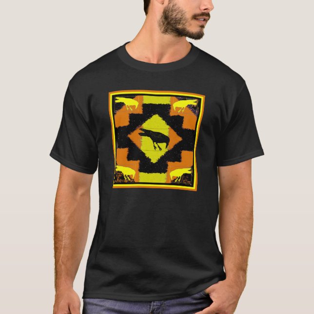 Gold Raven Blanket T-Shirt (Front)