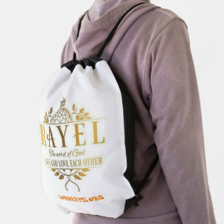 GOLD RAYEL CREST DRAWSTRING RUCKY BAG